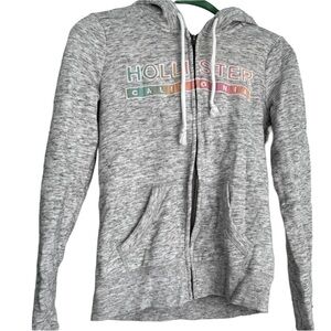 Hollister gray zip up hoodie.  Size XS